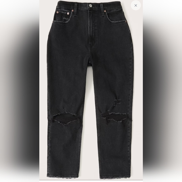 Abercrombie Curve Love Ultra High Rise Ankle Straight Jean - Picture 6 of 6